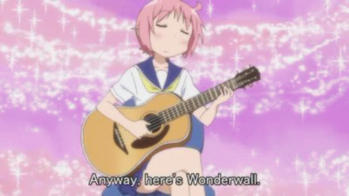 Anyways Heres Wonderwall Wonderwall GIF - Anyways Heres Wonderwall Wonderwall Anime GIFs