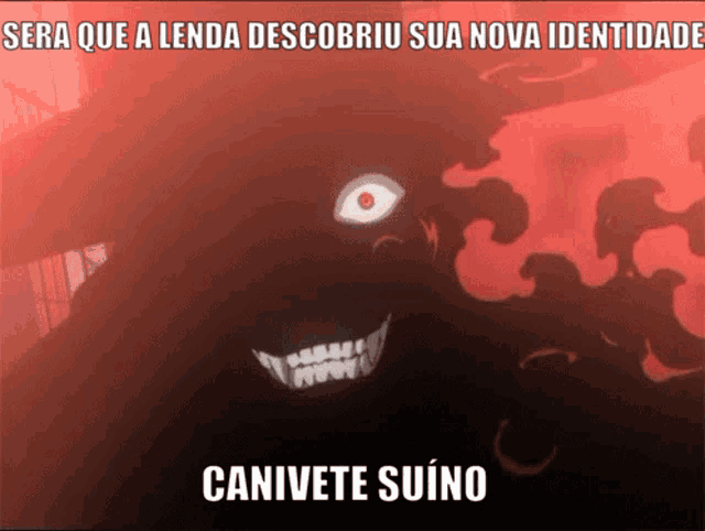 a picture of a monster with the words sera que a lenda descobriu sua nova identidade