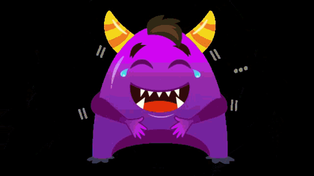a purple monster is surrounded by christmas decorations and fireworks