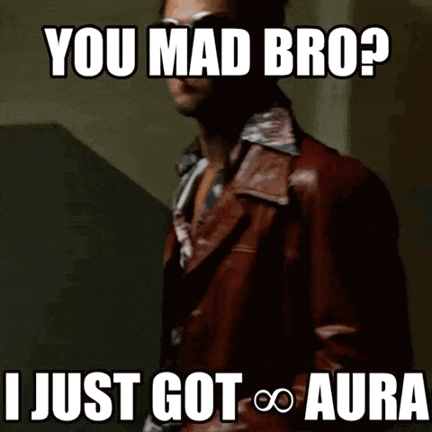 a man in a brown leather jacket says " you mad bro "