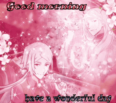 a greeting card that says good morning have a wonderful day on it