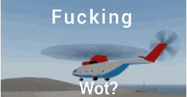 a picture of a helicopter with the words fucking wot