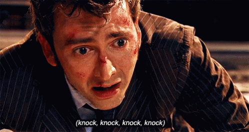 Doctor Who David Tennant GIF - Doctor Who David Tennant Knocking GIFs