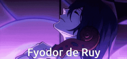 a picture of a person with the name fyodor de ruy on it