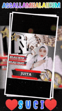 a picture of a woman with the name juita on the bottom