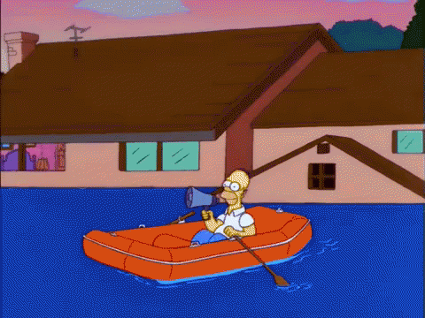 Flood GIF - Simpsons GIFs