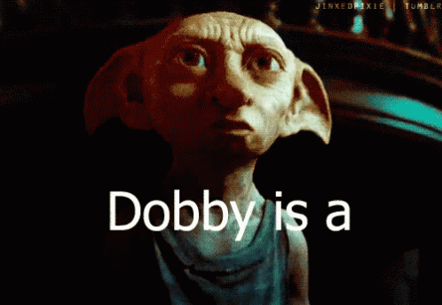 Harry Potter Dobby GIF - Harry Potter Dobby Free Bitch GIFs