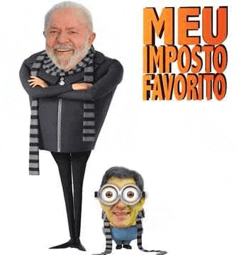a man with a beard and scarf is standing next to a minion with glasses .