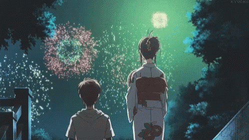 Fireworks Beautiful GIF - Fireworks Beautiful Anime GIFs