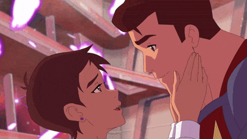 My Adventures With Superman Clois GIF - My Adventures With Superman Clois Kiss GIFs