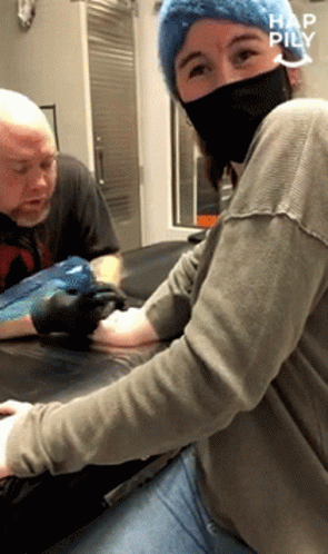 Tattoo Happily GIF - Tattoo Happily Scared GIFs