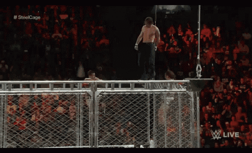 a wrestling match is being shown live on wwe
