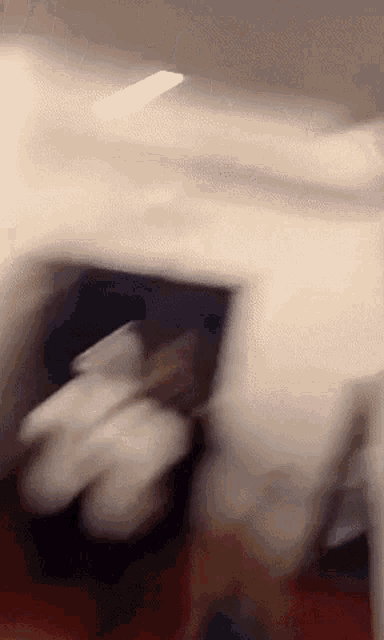 a blurry picture of a person in a room