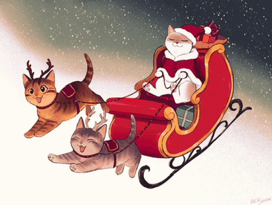 Merry Christmas Feliz Navidad GIF - Merry Christmas Feliz Navidad Christmas Cat GIFs