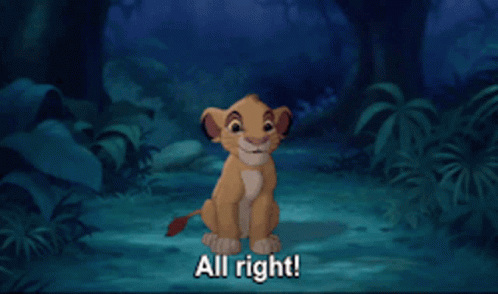 The Lion King Simba GIF - The Lion King Simba All Right GIFs