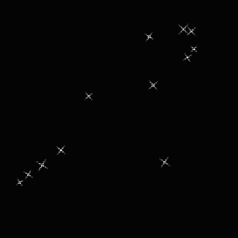 a black background with the letters oi and oii covered in sequins