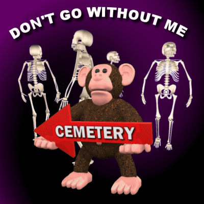 Dont Go Without Me Cemetery GIF - Dont Go Without Me Cemetery Skeletons GIFs