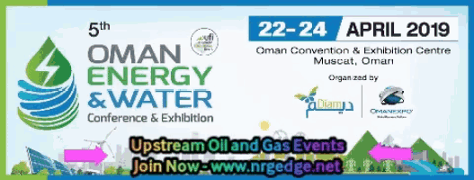 an ad for the 5th oman energy & water conference and exhibition