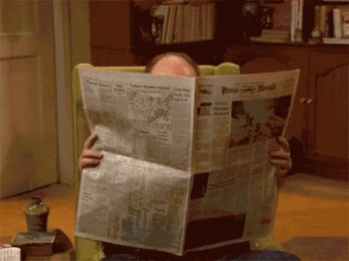 Redforman Reading GIF - Redforman Reading Newspaper GIFs