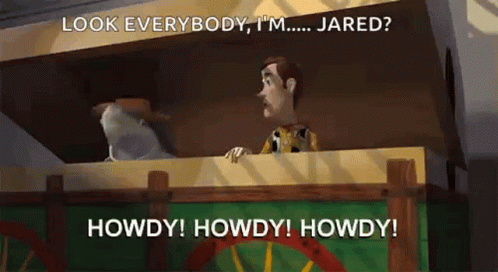 Howdy Jared GIF - Howdy Jared Look Everybody GIFs