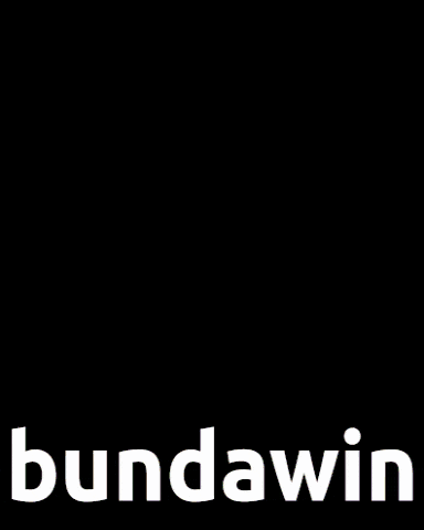a picture of a man with glasses and the name bundawin on the bottom