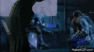 two men are fighting each other in a video game .