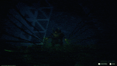 a screen shot of a video game called fen-gun shows a green explosion