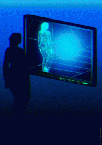 Walking Blue GIF - Walking Blue Digital Art GIFs