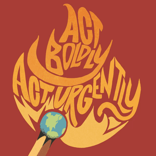 a poster that says act body act urgently on it