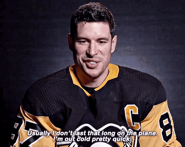 Sidney Crosby Usually I Dont Last That Long On The Plane GIF - Sidney Crosby Usually I Dont Last That Long On The Plane Im Out Cold Pretty Quick GIFs