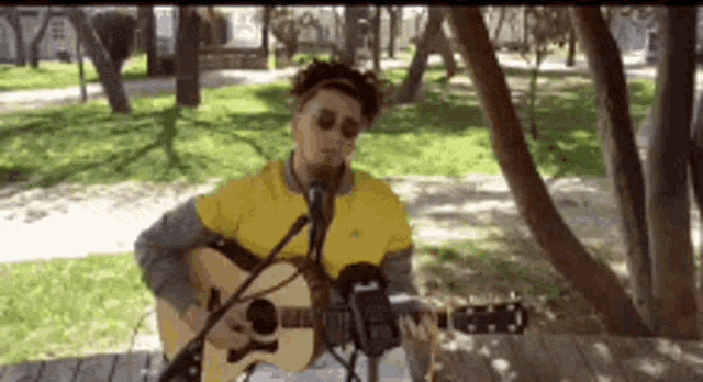 Singing Park GIF - Singing Park Guitar Man GIFs