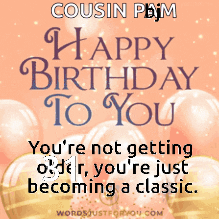 a happy birthday card for cousin pbjm with balloons