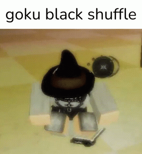 Goku Shuffle GIF - Goku Shuffle Black GIFs