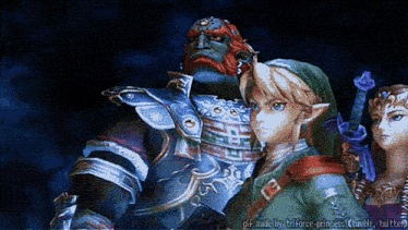 a pixelated image of a video game character titled gif made by triforce-princess tumblr twitter