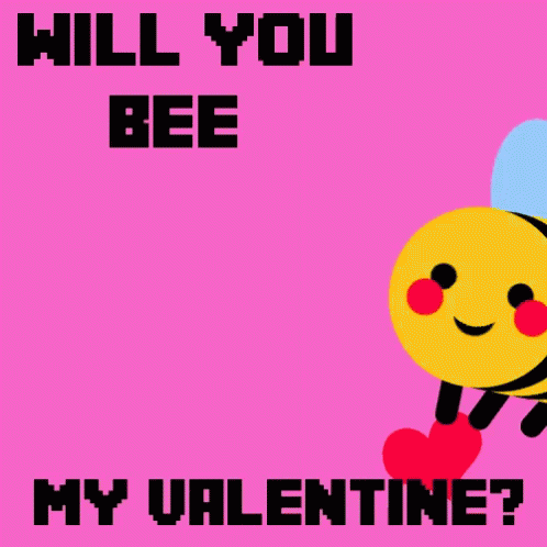 Will You Bee My Valentine GIF