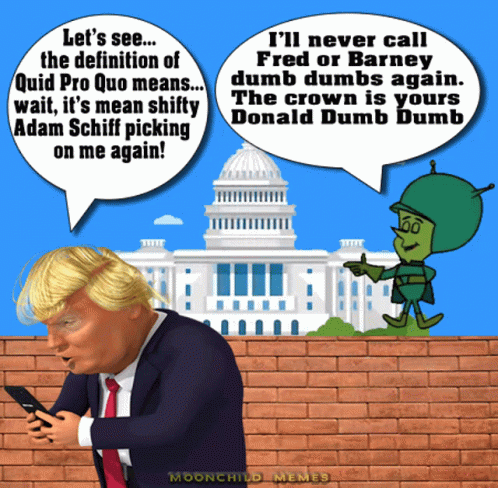 Donald Trumo Moonchild Memes GIF - Donald Trumo Moonchild Memes Impeachment GIFs