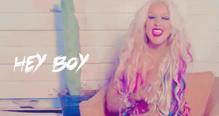 Hey Boy GIF - Christina Aguilera Hey Boy Hello GIFs