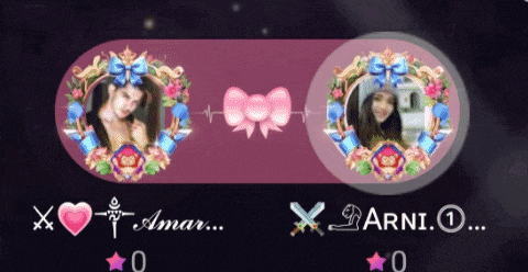 a picture of a woman with a bow and the words amar and arni