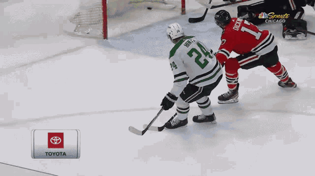 a hockey game is being shown on nbc sports