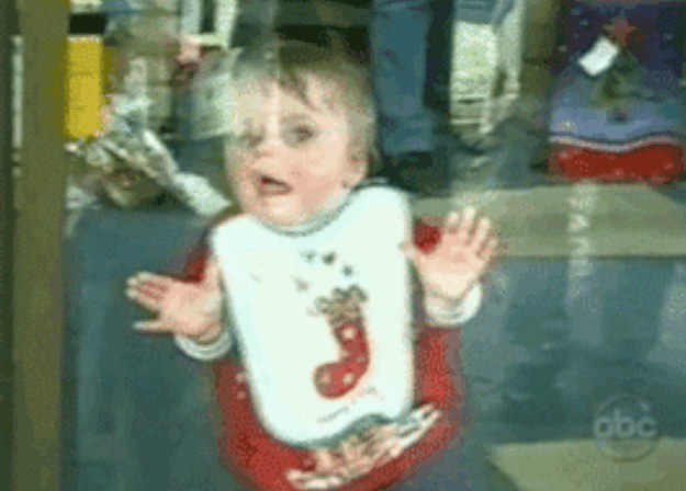 Baby Videos? No, Thank You. GIF - Baby Window Mime GIFs