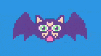 Cat Flying Bat GIF