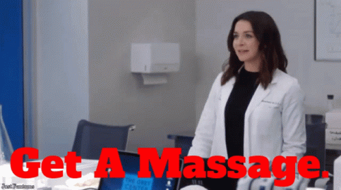 Greys Anatomy Amelia Shepherd GIF - Greys Anatomy Amelia Shepherd Get A Massage GIFs