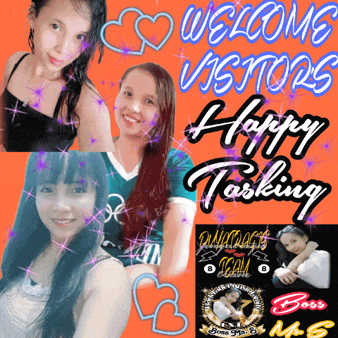 a collage of pictures with the words welcome visitors happy tasking