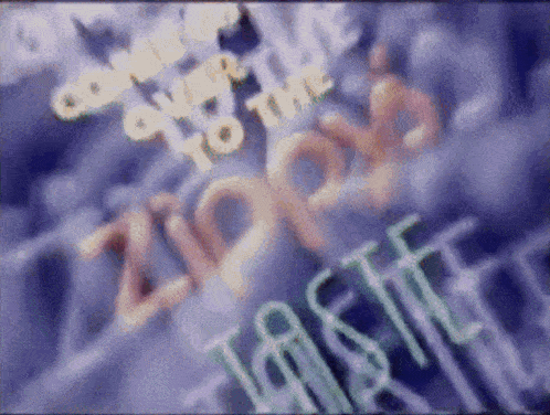 a purple background with the words " come over to the ziploc "