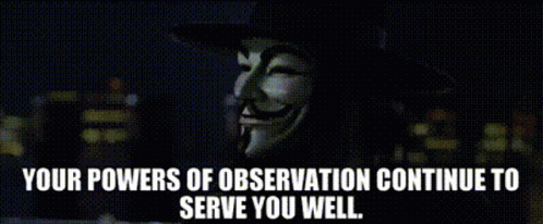 Your Powers Of Observation Continue To Serve You Well V For Vendetta GIF - Your Powers Of Observation Continue To Serve You Well V For Vendetta Roof GIFs