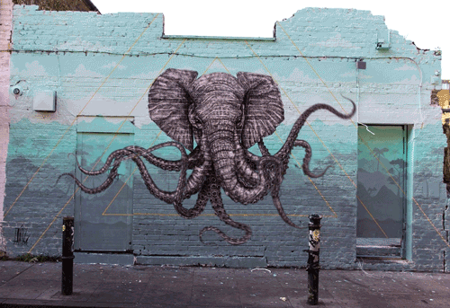 Elephantocto GIF - Elephant Octopus Art GIFs