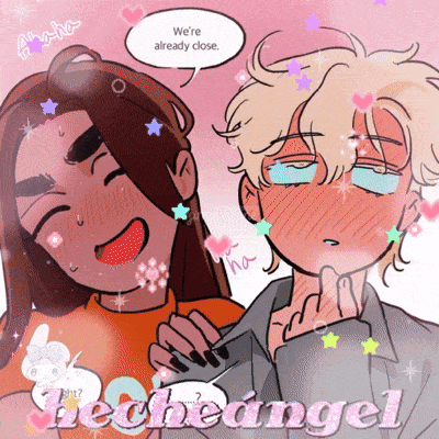 a cartoon of a boy and a girl with the words we 're already close above them