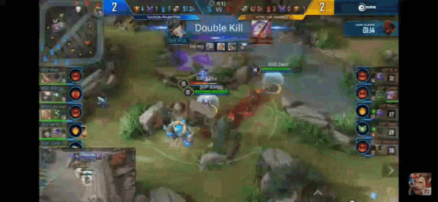 a screenshot of a video game with the words double kill on the screen