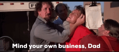 Mind Your Business Terry Funk GIF - Mind Your Business Terry Funk Road House GIFs