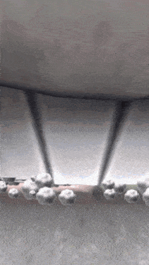 a computer generated image of a cloudy sky with a few white clouds